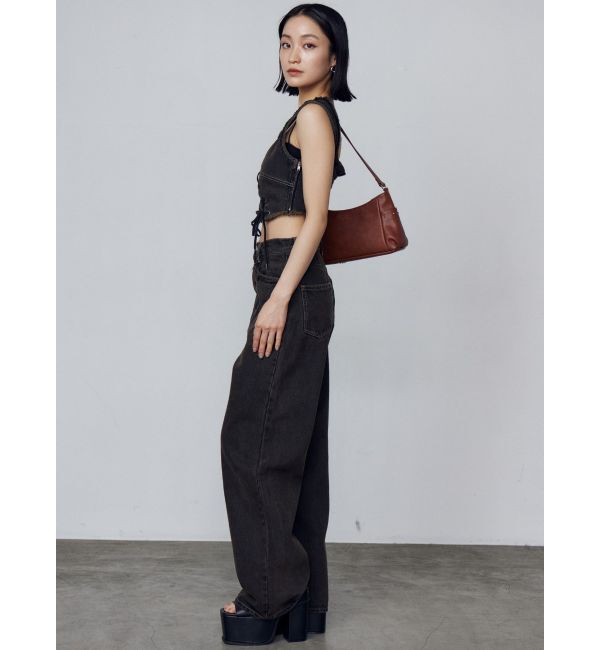 EMODA「カーブレースアップデニムビスチェ」|タンクトップ|
