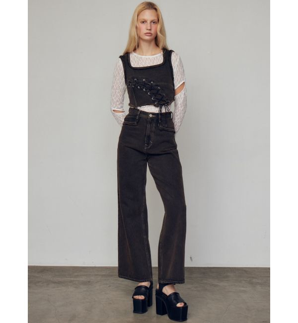 EMODA「カーブレースアップデニムビスチェ」|タンクトップ|