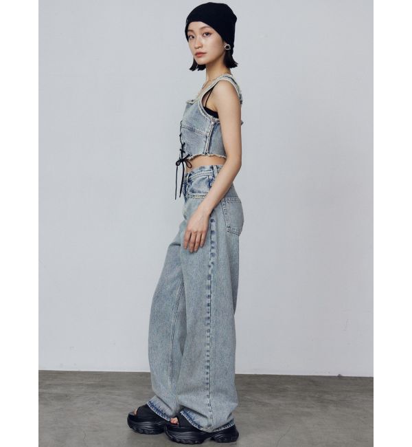 EMODA「カーブレースアップデニムビスチェ」|タンクトップ|