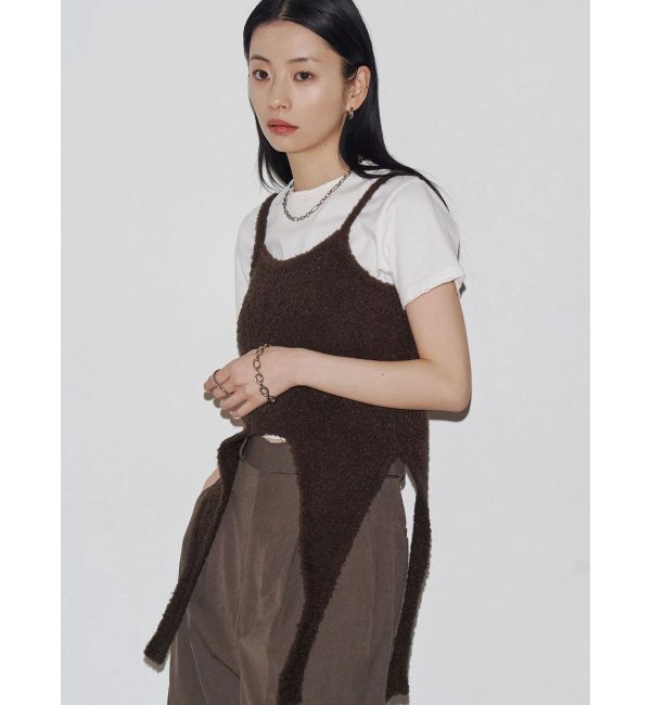 EMODA「【VEQUM】MIXTURE HALTER KNIT」|ニット・セーター|