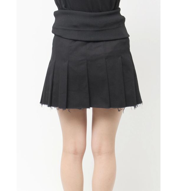 EMODA「リブワイドプリーツスカート」|スカート|