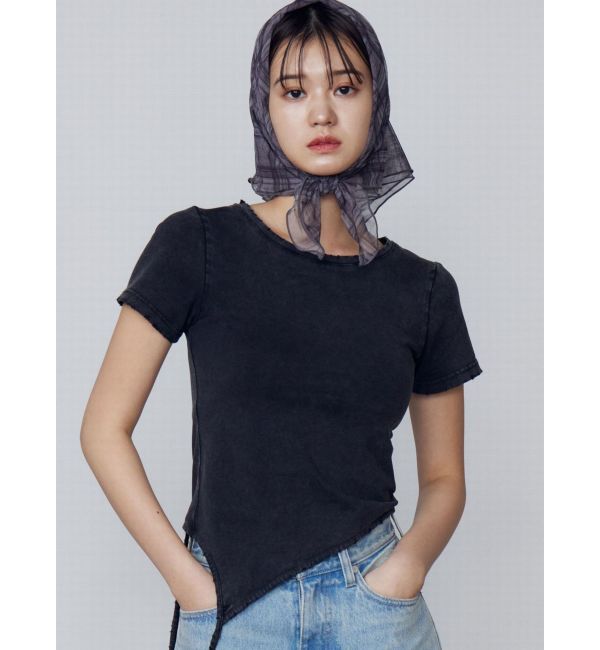 EMODA「ハングストリングTシャツ」|Tシャツ・カットソー|ブラック