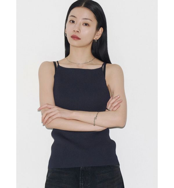 EMODA「【VEQUM】RIB HALTER NECK TOPS」|キャミソール|