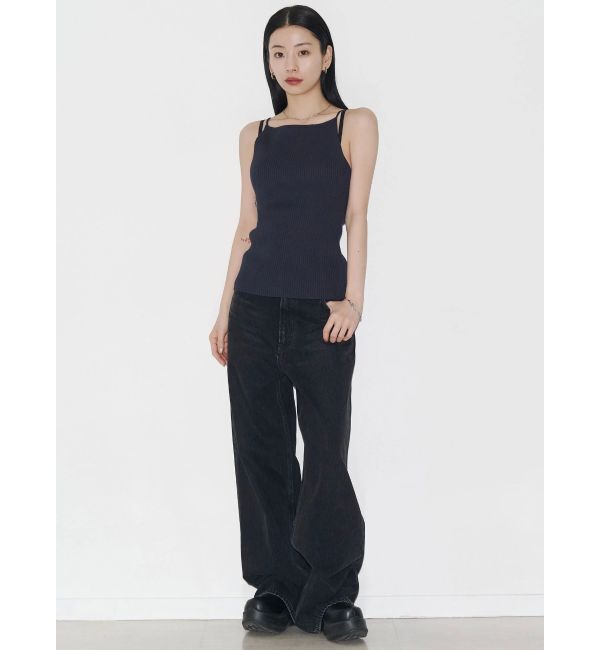 EMODA「【VEQUM】RIB HALTER NECK TOPS」|キャミソール|