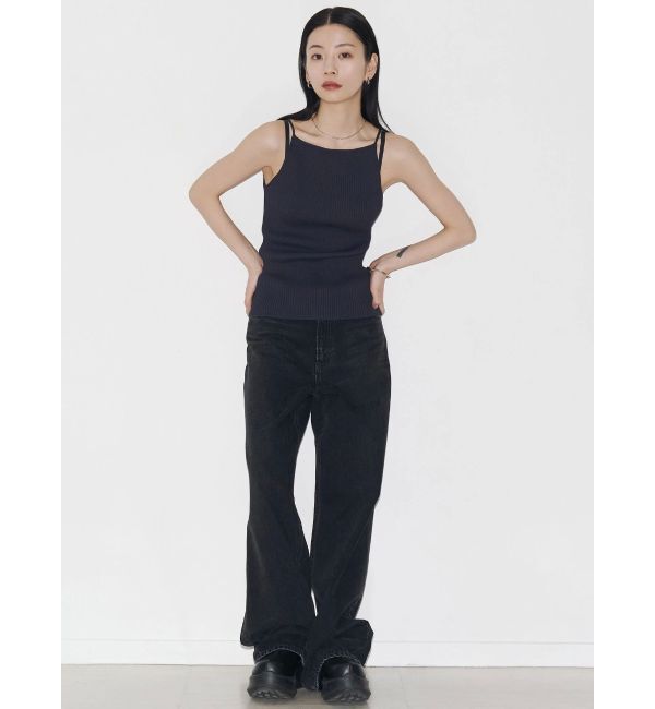EMODA「【VEQUM】RIB HALTER NECK TOPS」|キャミソール|