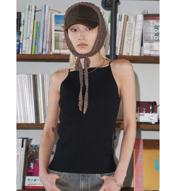 EMODA「【VEQUM】RIB HALTER NECK TOPS」|キャミソール|