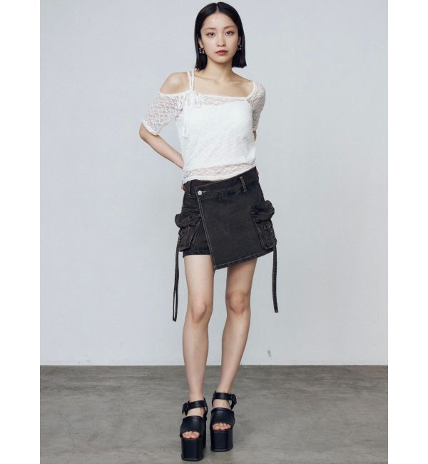 EMODA「レーススキンフィットトップ」|Tシャツ・カットソー|