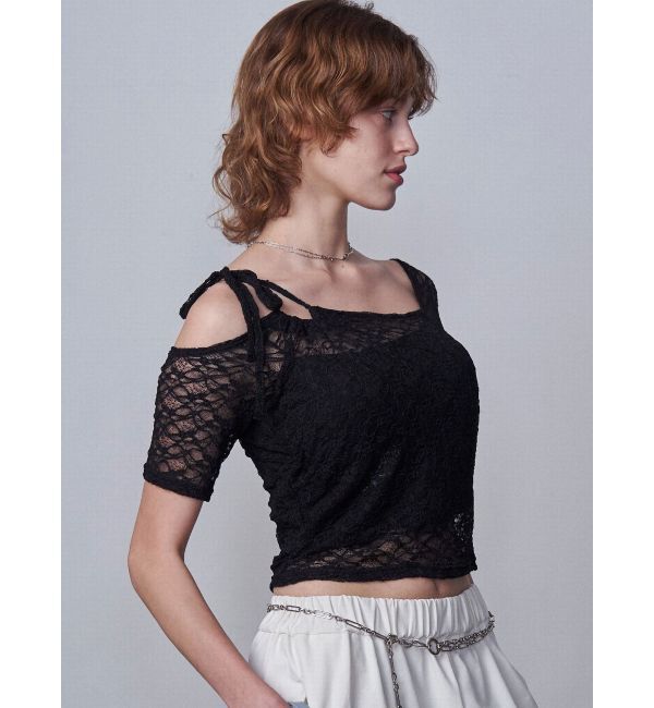 EMODA「レーススキンフィットトップ」|Tシャツ・カットソー|