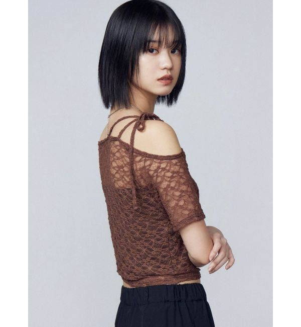 EMODA「レーススキンフィットトップ」|Tシャツ・カットソー|