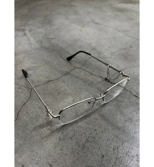 EMODA「チャームチェーンクリアグラス」|メガネ|