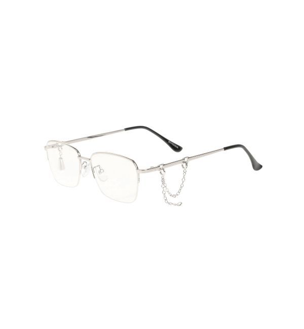 EMODA「チャームチェーンクリアグラス」|メガネ|