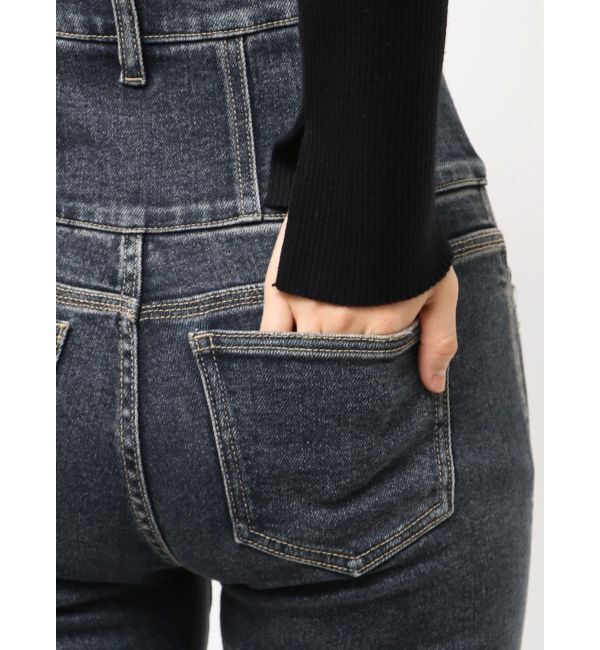 EMODA「スーパーハイウエストフレアパギンス」|デニム|