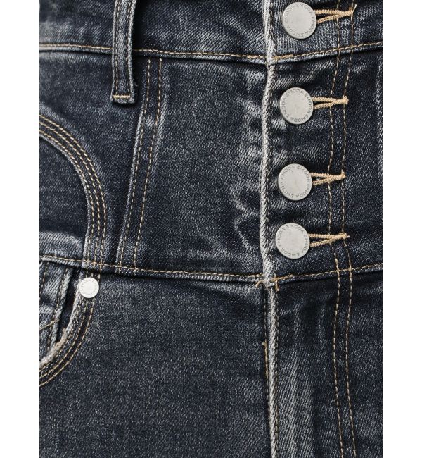 EMODA「スーパーハイウエストフレアパギンス」|デニム|