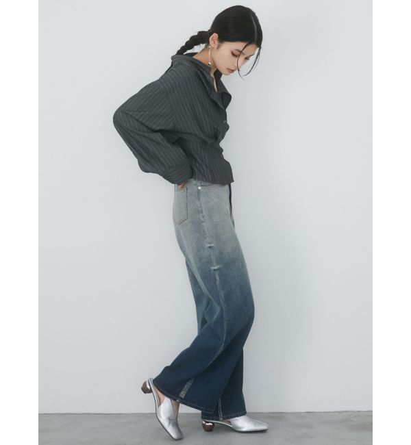 MURUA「グラデーションワイドデニム」|デニム|