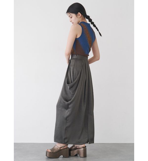 MURUA「タックドレープコクーンスカート」|スカート|