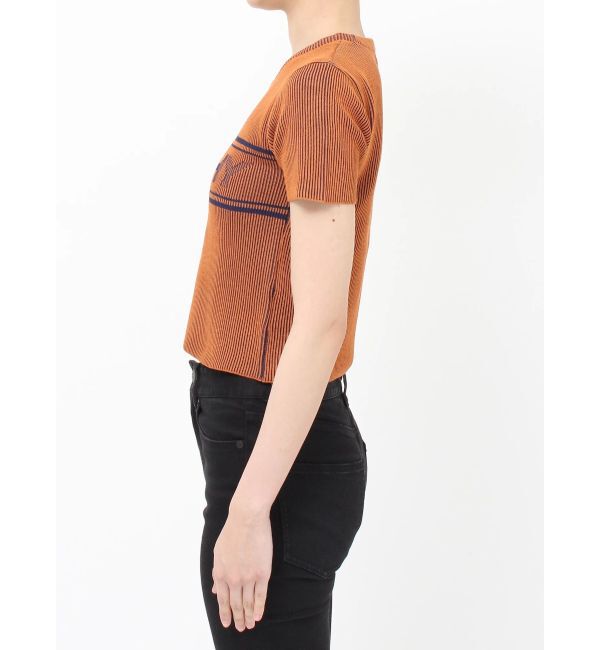 MURUA「バイカラーロゴハーフニット」|ニット・セーター|