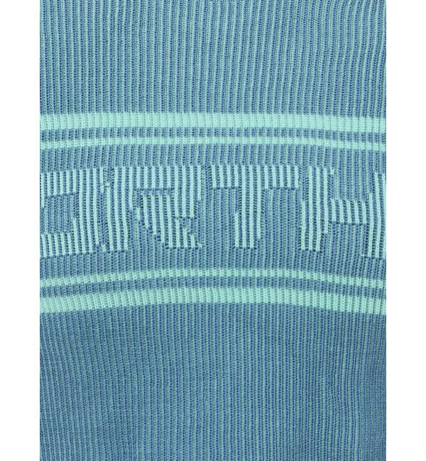 MURUA「バイカラーロゴハーフニット」|ニット・セーター|