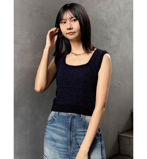 MURUA「2WAYMIXヤーンニット」|ニット・セーター|