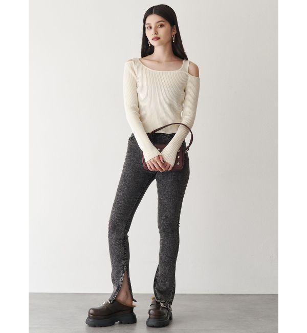 MURUA「インナーファーベルテッドクロッグス」|スリッポン|