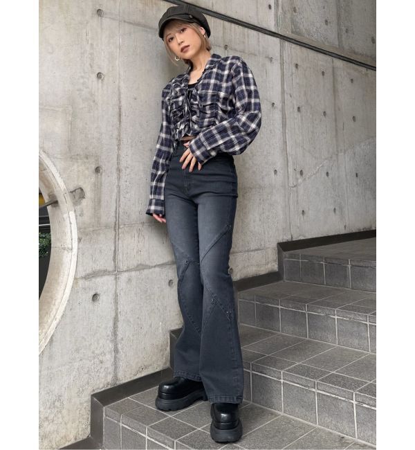 MURUA「インナーファーベルテッドクロッグス」|スリッポン|