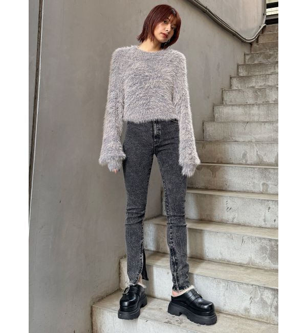 MURUA「インナーファーベルテッドクロッグス」|スリッポン|