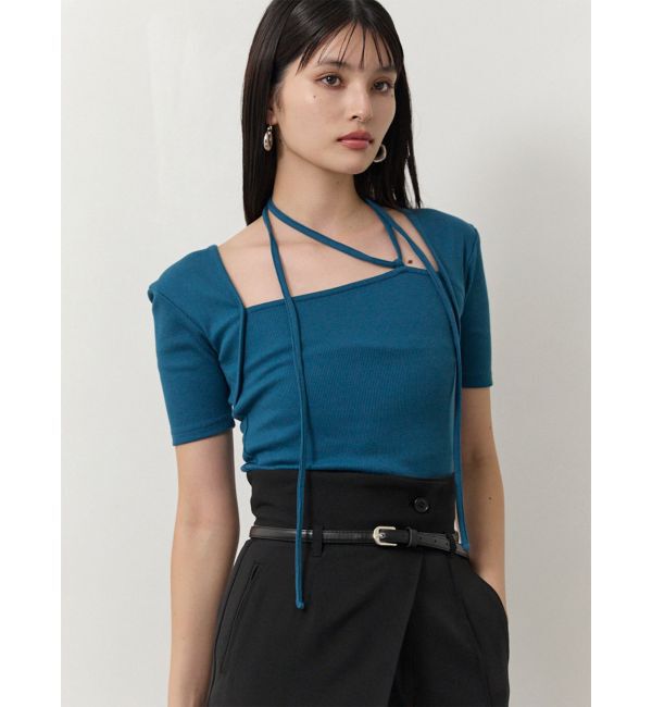 MURUA「ボレロライクトップス」|Tシャツ・カットソー|ブルー