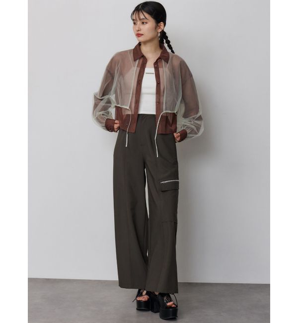 MURUA「チュールレイヤードシャツ」|シャツ・ブラウス|