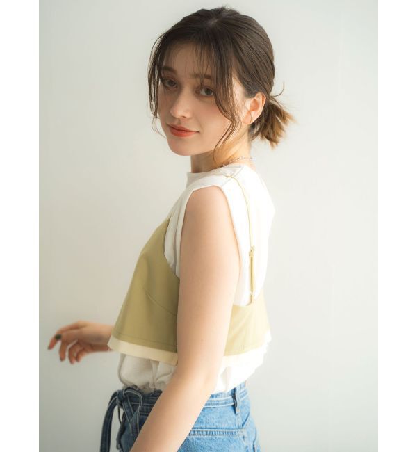 Ungrid「カットオフデザインビスチェ」|キャミソール|