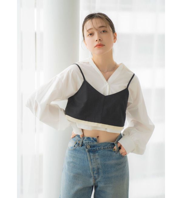 Ungrid「カットオフデザインビスチェ」|キャミソール|