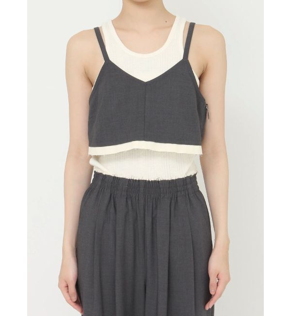 Ungrid「カットオフデザインビスチェ」|キャミソール|