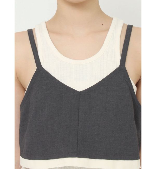 Ungrid「カットオフデザインビスチェ」|キャミソール|
