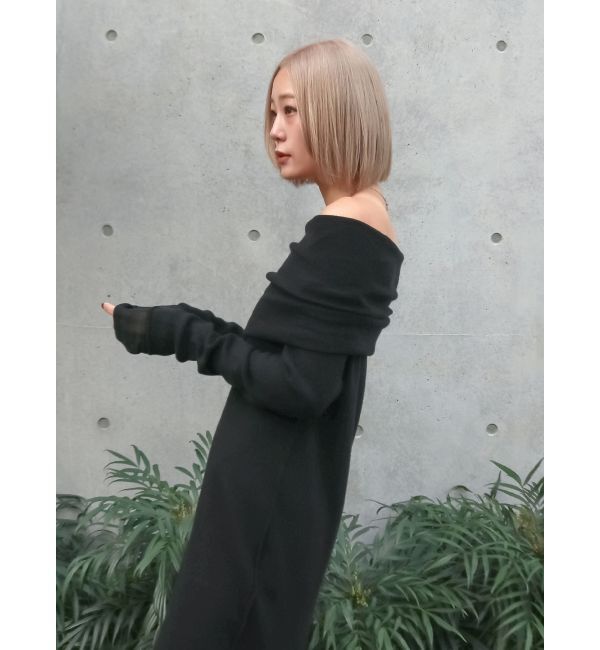 Ungrid「オフショルニットワンピース」|ワンピース|