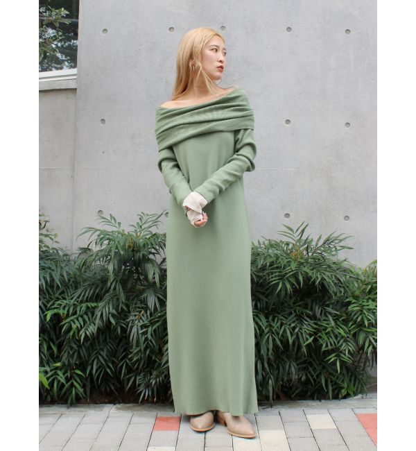 Ungrid「オフショルニットワンピース」|ワンピース|