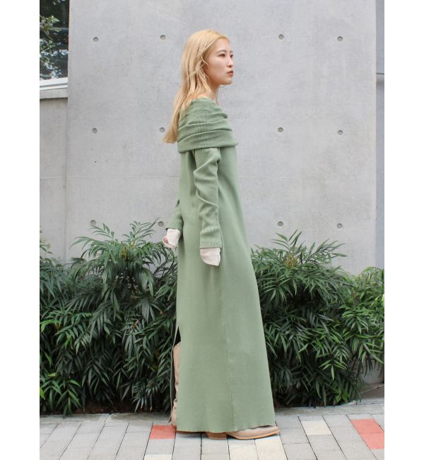 Ungrid「オフショルニットワンピース」|ワンピース|