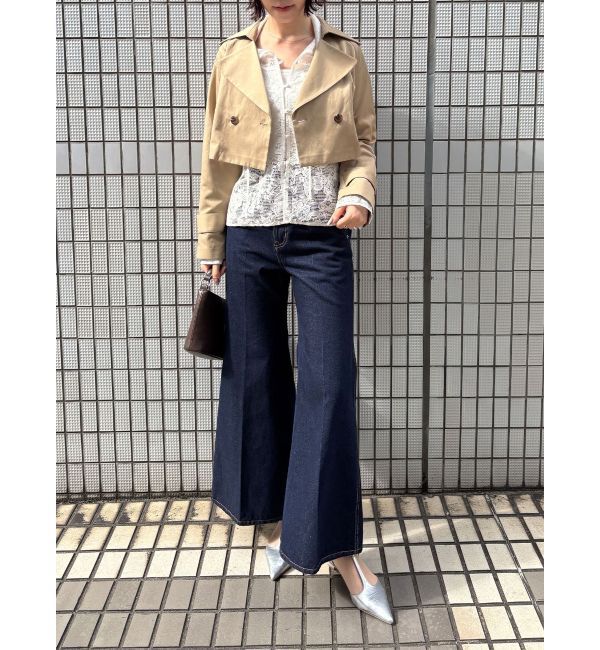 LAGUNAMOON「フラワーパターンレースシャツ」|シャツ・ブラウス|