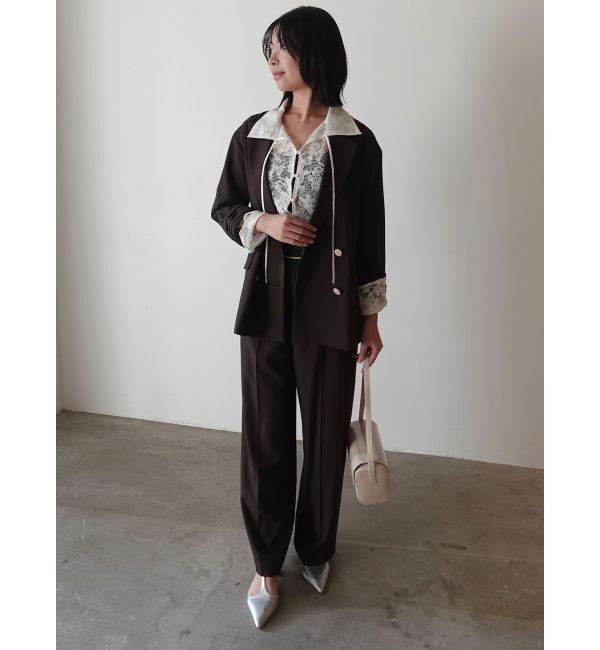 LAGUNAMOON「フラワーパターンレースシャツ」|シャツ・ブラウス|