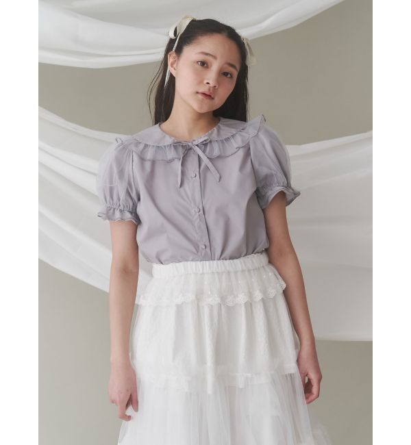 merry jenny「チュールパフブラウス」|シャツ・ブラウス|