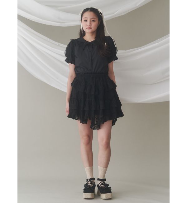 merry jenny「チュールパフブラウス」|シャツ・ブラウス|