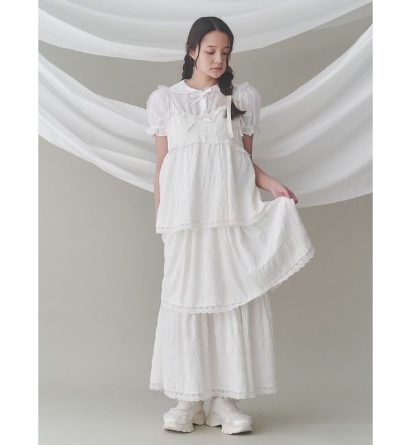 merry jenny「チュールパフブラウス」|シャツ・ブラウス|