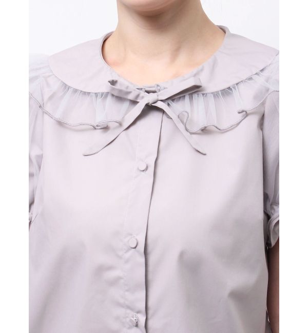 merry jenny「チュールパフブラウス」|シャツ・ブラウス|
