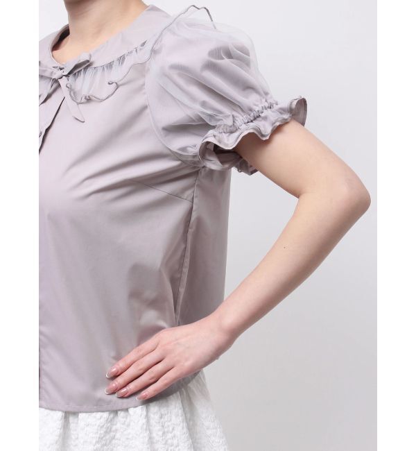 merry jenny「チュールパフブラウス」|シャツ・ブラウス|