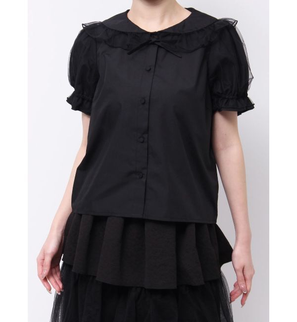 merry jenny「チュールパフブラウス」|シャツ・ブラウス|