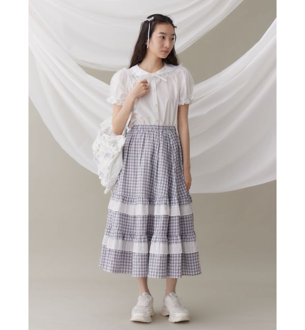 merry jenny「チュールパフブラウス」|シャツ・ブラウス|