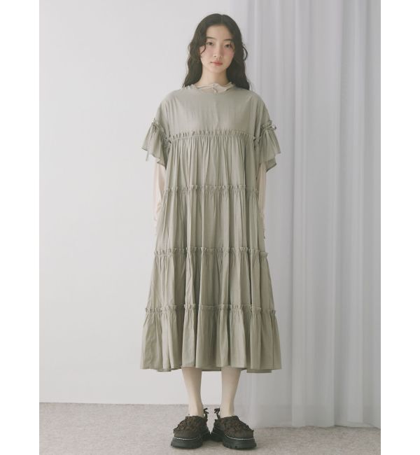 merry jenny「ティアードティアードスリーブワンピース」|ワンピース|