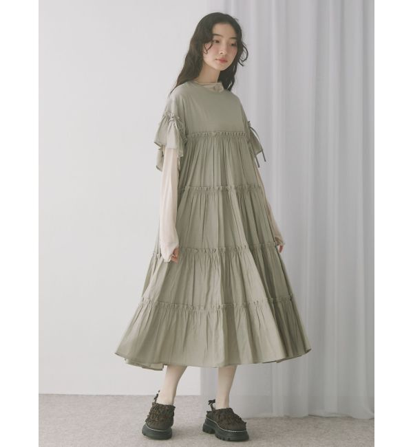 merry jenny「ティアードティアードスリーブワンピース」|ワンピース|