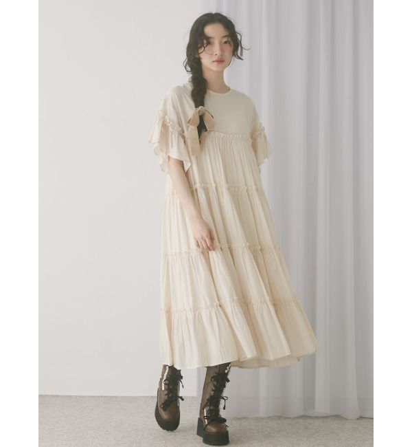 merry jenny「ティアードティアードスリーブワンピース」|ワンピース|