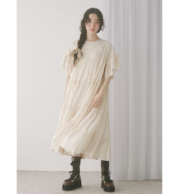 merry jenny「ティアードティアードスリーブワンピース」|ワンピース|