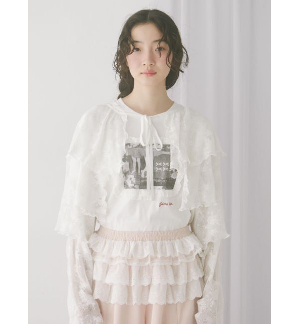 merry jenny「レースティアードボレロ」|シャツ・ブラウス|