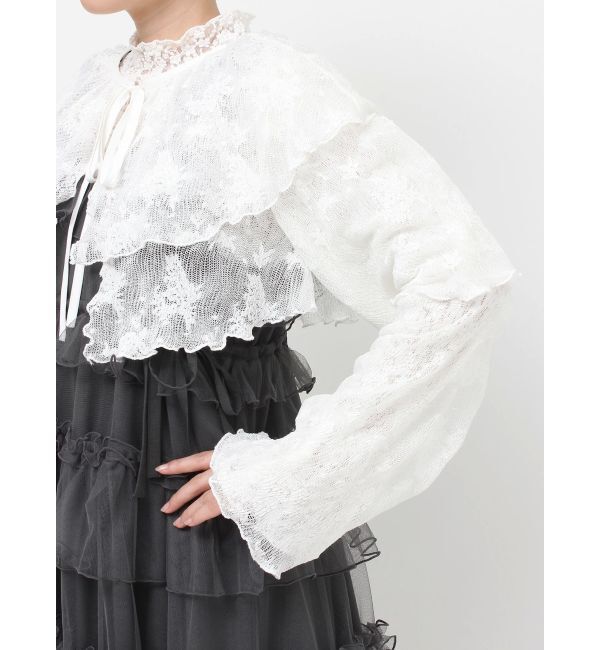 merry jenny「レースティアードボレロ」|シャツ・ブラウス|