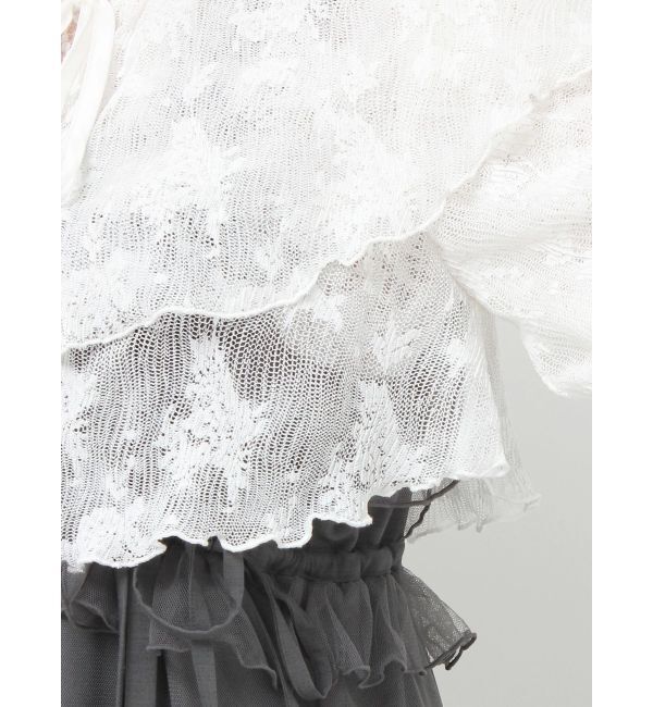 merry jenny「レースティアードボレロ」|シャツ・ブラウス|